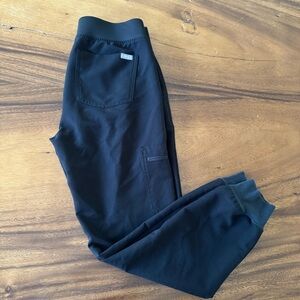 FIGS Scrub Black Jogger Pants Size XS/P